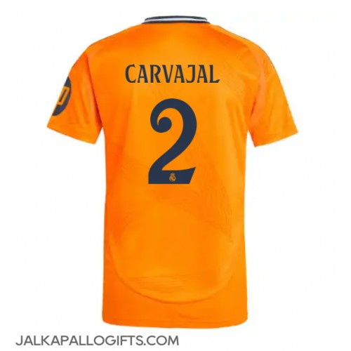 Real Madrid Daniel Carvajal #2 Vieraspaita 2024-25 Lyhythihainen